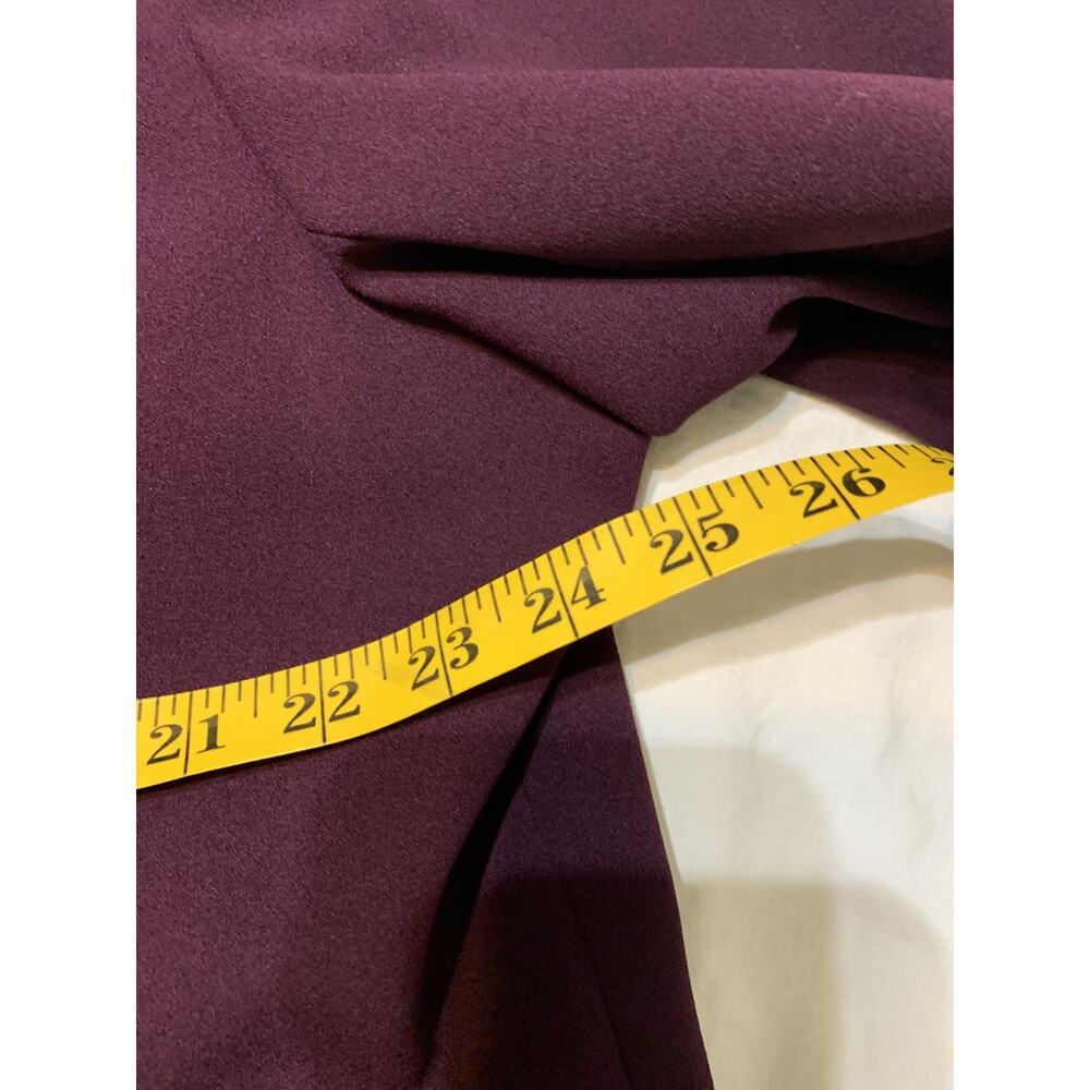 Calvin Klein Eggplant Purple Open Blazer Size 22 Women's Stretch Scuba Knit Work - Picture 4 of 8